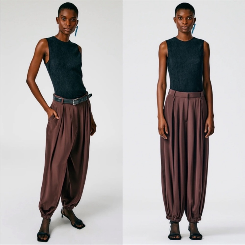 💛SOLD💛Tibi Eco Silk Balloon Pants - Picture 3 of 10